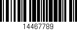 Código de barras (EAN, GTIN, SKU, ISBN): '14467789'