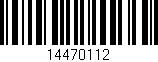 Código de barras (EAN, GTIN, SKU, ISBN): '14470112'