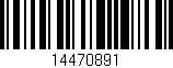 Código de barras (EAN, GTIN, SKU, ISBN): '14470891'