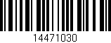 Código de barras (EAN, GTIN, SKU, ISBN): '14471030'