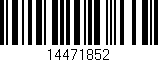 Código de barras (EAN, GTIN, SKU, ISBN): '14471852'
