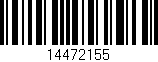 Código de barras (EAN, GTIN, SKU, ISBN): '14472155'