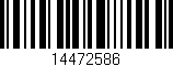 Código de barras (EAN, GTIN, SKU, ISBN): '14472586'