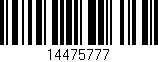 Código de barras (EAN, GTIN, SKU, ISBN): '14475777'