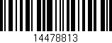Código de barras (EAN, GTIN, SKU, ISBN): '14478813'