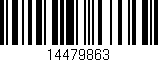 Código de barras (EAN, GTIN, SKU, ISBN): '14479863'
