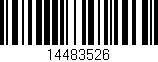Código de barras (EAN, GTIN, SKU, ISBN): '14483526'
