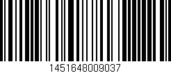 Código de barras (EAN, GTIN, SKU, ISBN): '1451648009037'