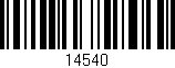 Código de barras (EAN, GTIN, SKU, ISBN): '14540'