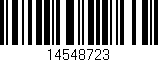 Código de barras (EAN, GTIN, SKU, ISBN): '14548723'