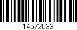 Código de barras (EAN, GTIN, SKU, ISBN): '14572033'