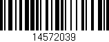 Código de barras (EAN, GTIN, SKU, ISBN): '14572039'