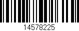 Código de barras (EAN, GTIN, SKU, ISBN): '14578225'