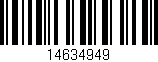 Código de barras (EAN, GTIN, SKU, ISBN): '14634949'