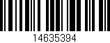 Código de barras (EAN, GTIN, SKU, ISBN): '14635394'