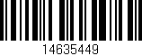 Código de barras (EAN, GTIN, SKU, ISBN): '14635449'