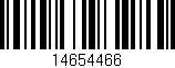 Código de barras (EAN, GTIN, SKU, ISBN): '14654466'