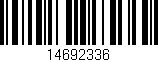 Código de barras (EAN, GTIN, SKU, ISBN): '14692336'