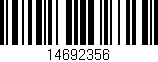 Código de barras (EAN, GTIN, SKU, ISBN): '14692356'