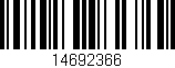 Código de barras (EAN, GTIN, SKU, ISBN): '14692366'