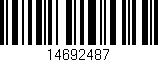 Código de barras (EAN, GTIN, SKU, ISBN): '14692487'