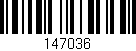 Código de barras (EAN, GTIN, SKU, ISBN): '147036'