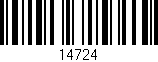 Código de barras (EAN, GTIN, SKU, ISBN): '14724'