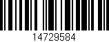 Código de barras (EAN, GTIN, SKU, ISBN): '14729584'