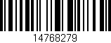 Código de barras (EAN, GTIN, SKU, ISBN): '14768279'