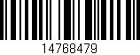 Código de barras (EAN, GTIN, SKU, ISBN): '14768479'