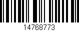 Código de barras (EAN, GTIN, SKU, ISBN): '14768773'