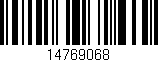 Código de barras (EAN, GTIN, SKU, ISBN): '14769068'