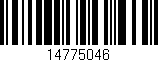 Código de barras (EAN, GTIN, SKU, ISBN): '14775046'