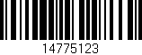Código de barras (EAN, GTIN, SKU, ISBN): '14775123'