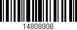 Código de barras (EAN, GTIN, SKU, ISBN): '14808906'