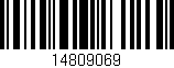 Código de barras (EAN, GTIN, SKU, ISBN): '14809069'