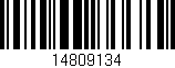 Código de barras (EAN, GTIN, SKU, ISBN): '14809134'