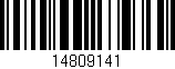 Código de barras (EAN, GTIN, SKU, ISBN): '14809141'