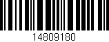 Código de barras (EAN, GTIN, SKU, ISBN): '14809180'