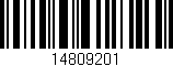 Código de barras (EAN, GTIN, SKU, ISBN): '14809201'