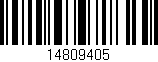Código de barras (EAN, GTIN, SKU, ISBN): '14809405'