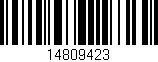 Código de barras (EAN, GTIN, SKU, ISBN): '14809423'