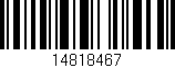 Código de barras (EAN, GTIN, SKU, ISBN): '14818467'
