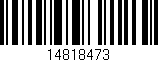 Código de barras (EAN, GTIN, SKU, ISBN): '14818473'
