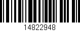 Código de barras (EAN, GTIN, SKU, ISBN): '14822948'