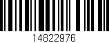 Código de barras (EAN, GTIN, SKU, ISBN): '14822976'