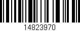 Código de barras (EAN, GTIN, SKU, ISBN): '14823970'