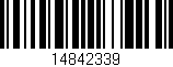 Código de barras (EAN, GTIN, SKU, ISBN): '14842339'