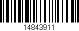 Código de barras (EAN, GTIN, SKU, ISBN): '14843911'