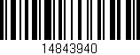 Código de barras (EAN, GTIN, SKU, ISBN): '14843940'